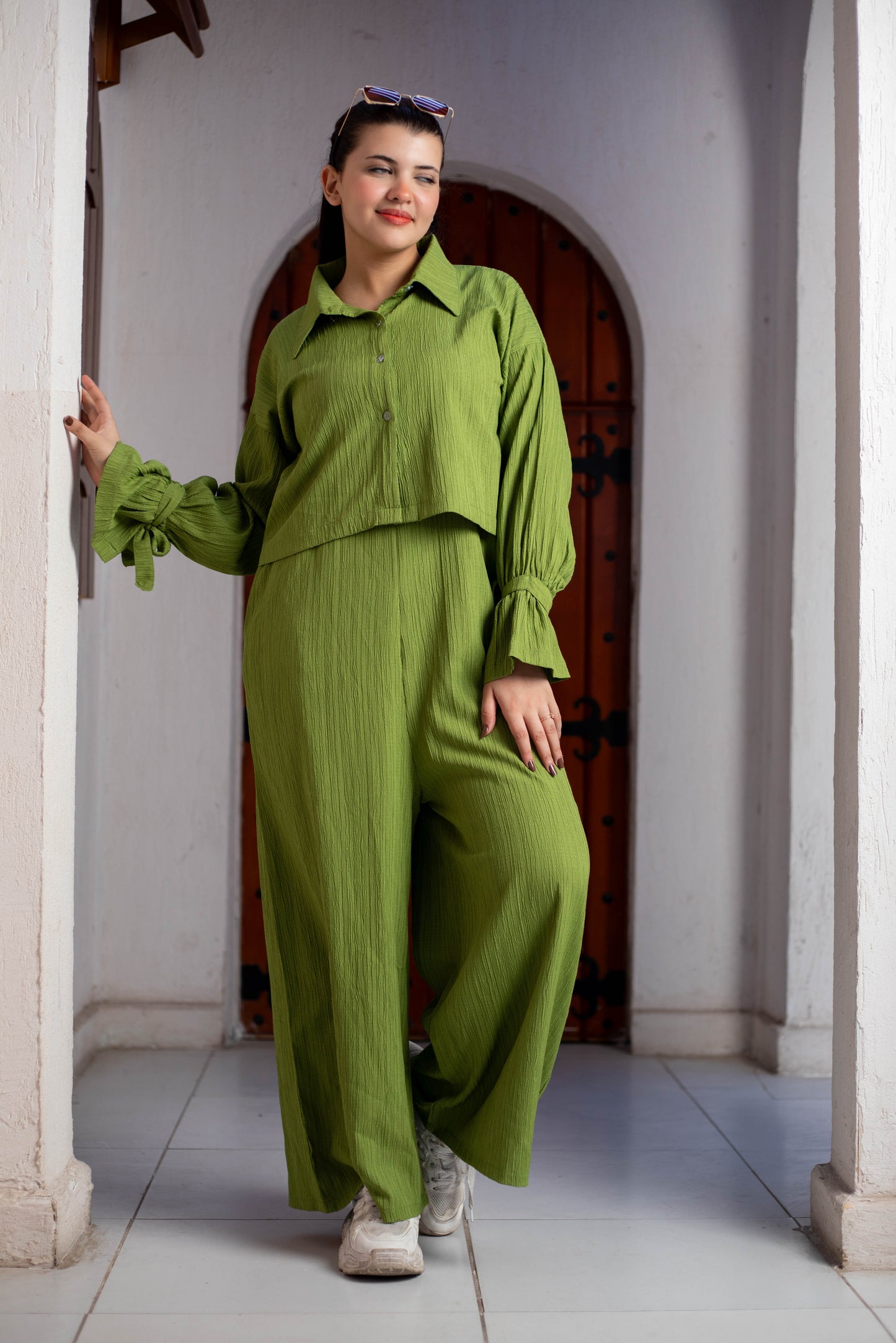 Multi styling olive jumpsuit
