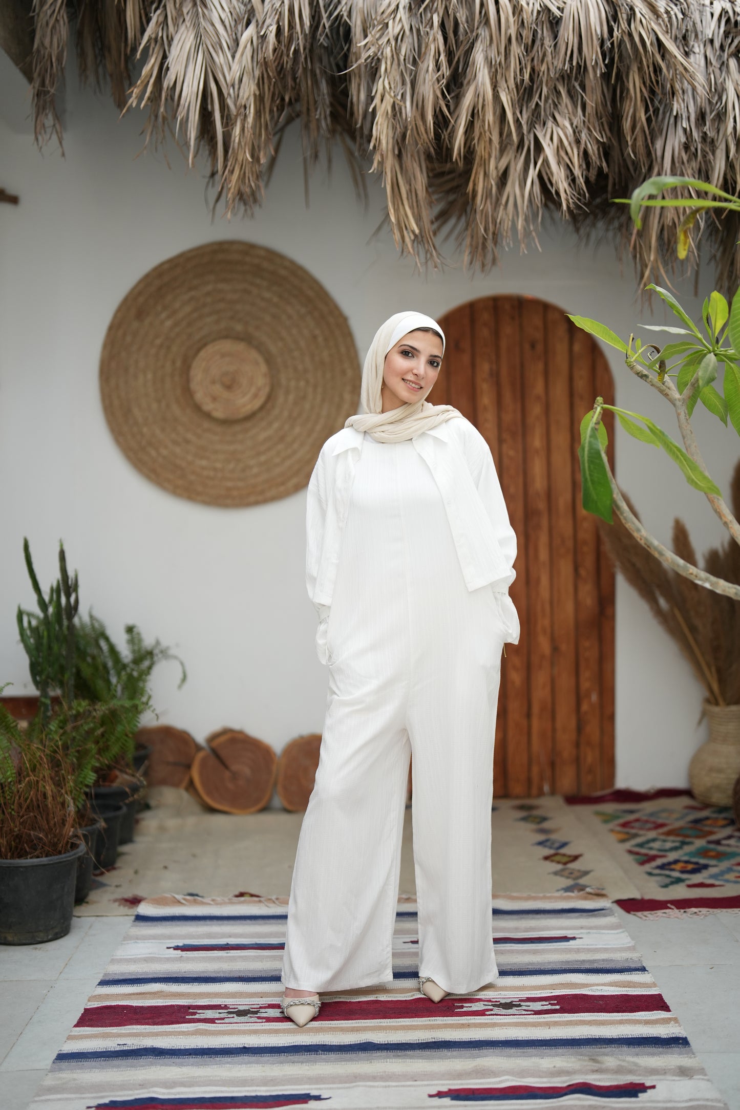 Multi styling White jumpsuit