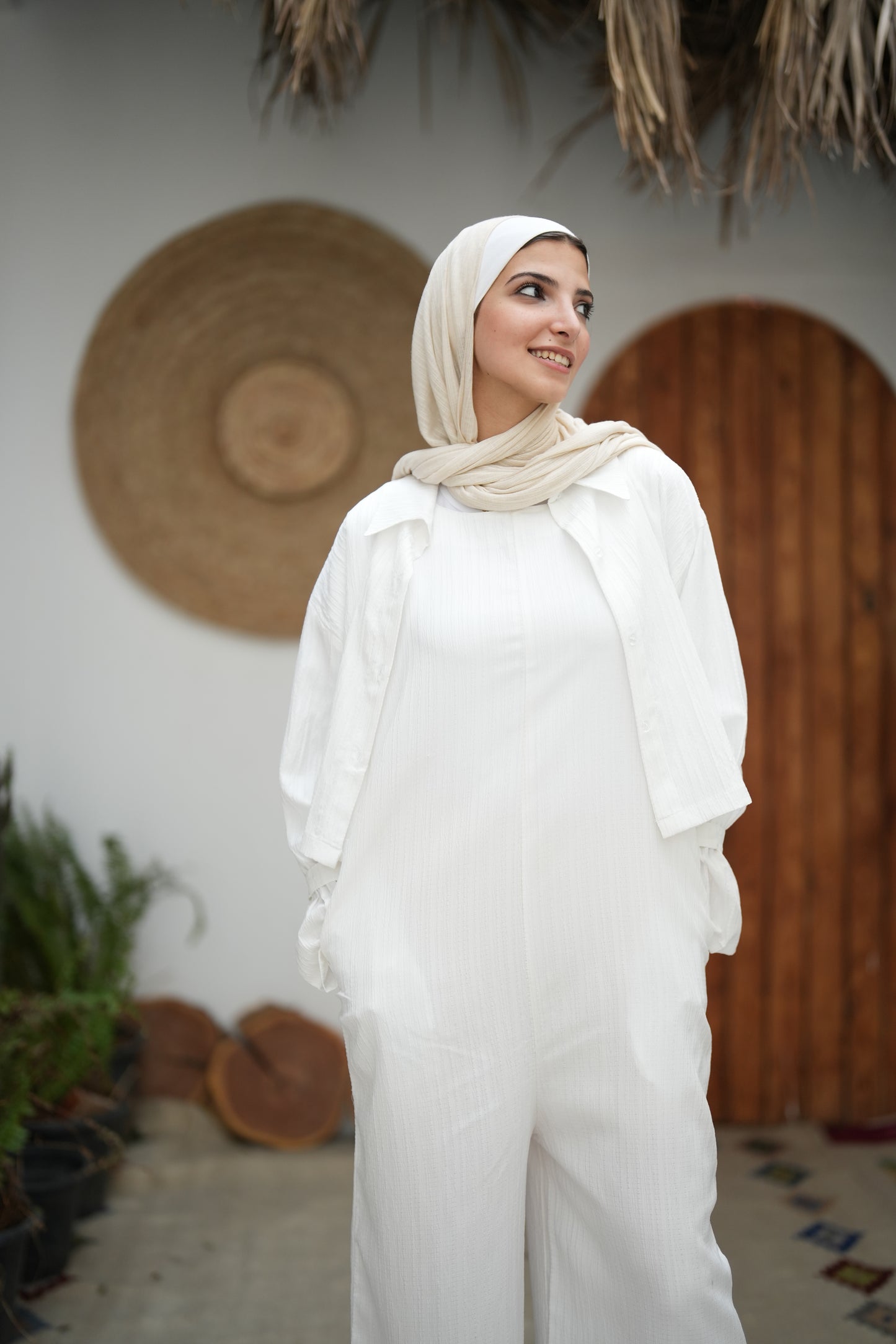 Multi styling White jumpsuit