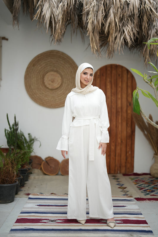 Multi styling White jumpsuit