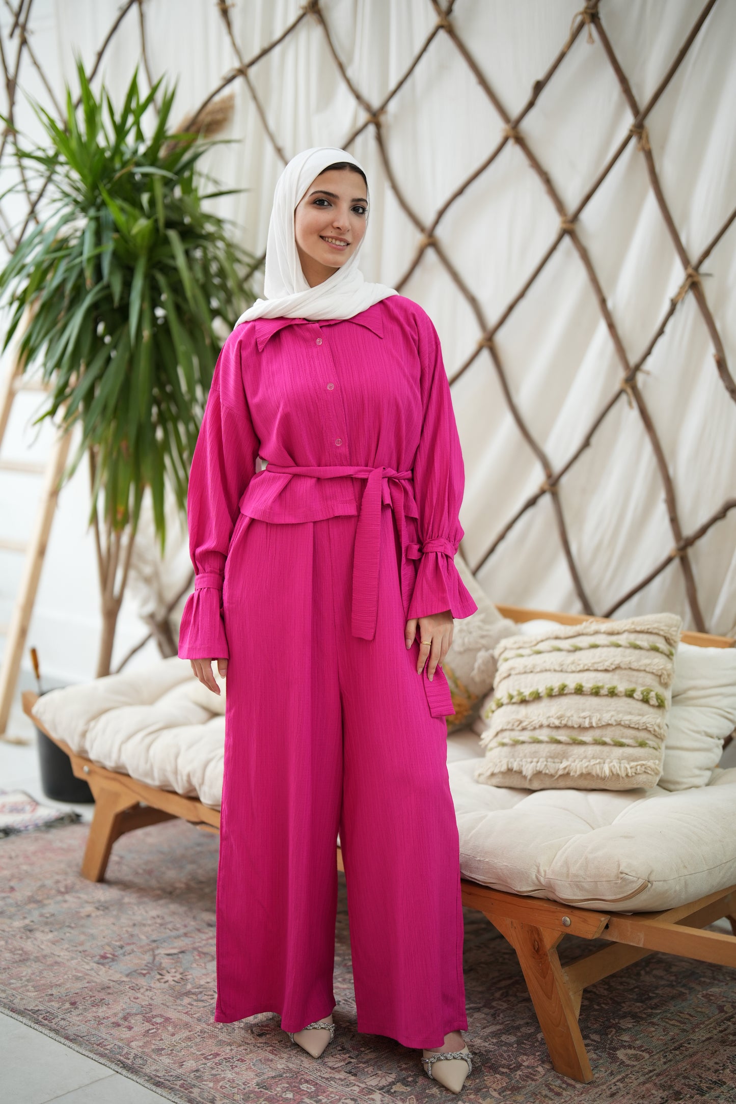Multi styling Fuchsia jumpsuit