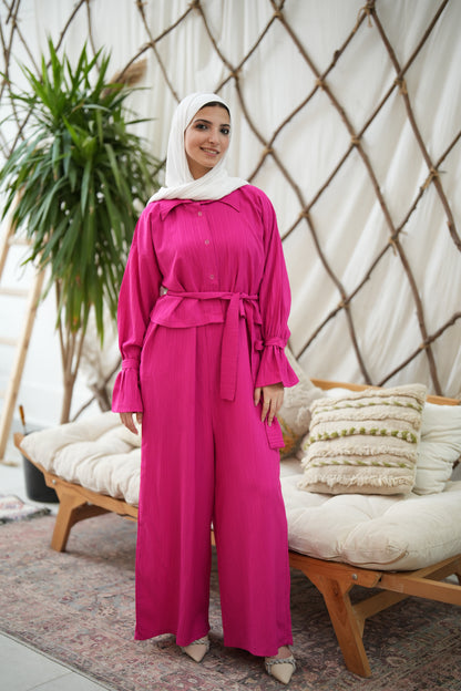 Multi styling Fuchsia jumpsuit