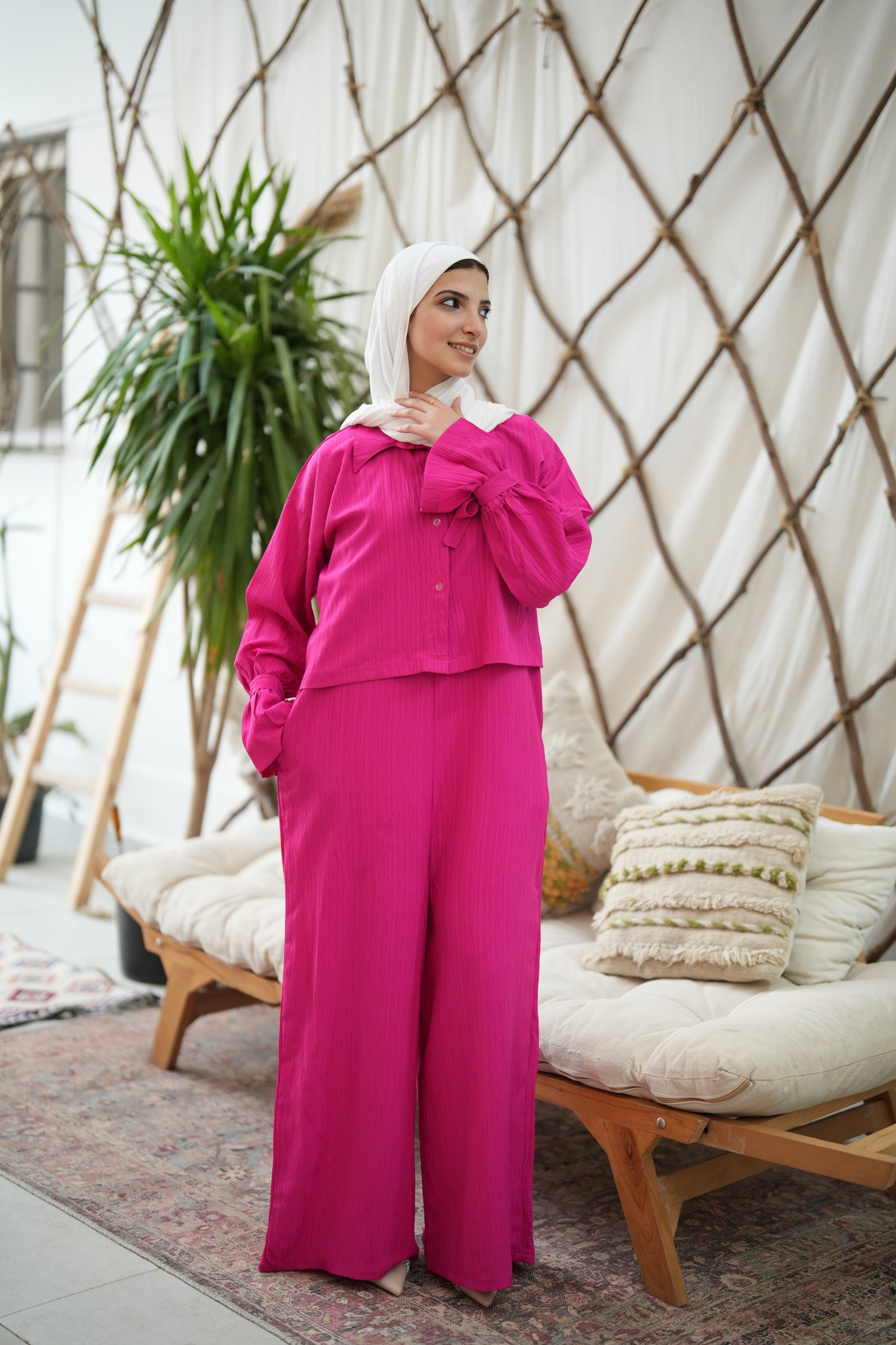 Multi styling Fuchsia jumpsuit