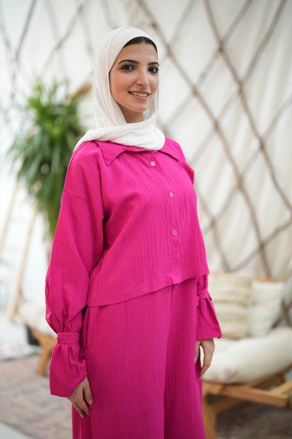 Multi styling Fuchsia jumpsuit